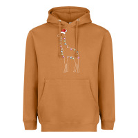 Meerkat santa giraffe christmas color led Heavyweight Hoodie - linhVisuals