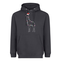Smoke santa giraffe christmas color led Heavyweight Hoodie - linhVisuals