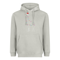 Moon Dust santa giraffe christmas color led Heavyweight Hoodie - linhVisuals