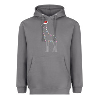 Storm santa giraffe christmas color led Heavyweight Hoodie - linhVisuals