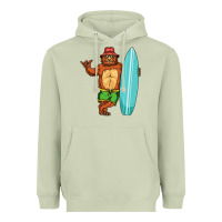Matcha surfing premium Heavyweight Hoodie - linhVisuals