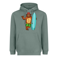 Sage surfing premium Heavyweight Hoodie - linhVisuals