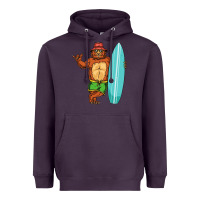 Plum surfing premium Heavyweight Hoodie - linhVisuals
