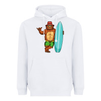 White surfing premium Heavyweight Hoodie - linhVisuals