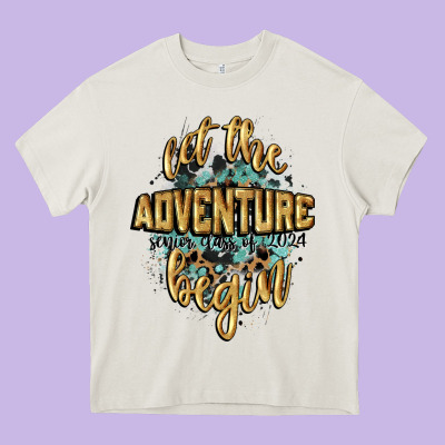 Let The Adventure Begin 2024 Heavy Core Tee Designed By Cowgirlartshop