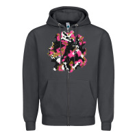 Smoke valentine's day cow patches Zipper Hoodie - AdoDesignShop