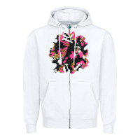White valentine's day cow patches Zipper Hoodie - AdoDesignShop