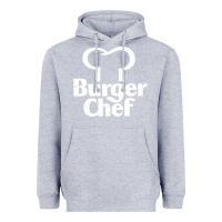 Heather Grey vintage burger chef classic Heavyweight Hoodie - linhVisuals