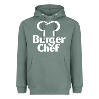 Sage vintage burger chef classic Heavyweight Hoodie - linhVisuals