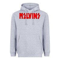 Heather Grey melvins vocalis Heavyweight Hoodie - linhVisuals