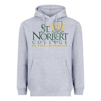 Heather Grey St. Norbert College Heavyweight Hoodie - linhVisuals