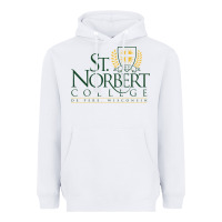 White St. Norbert College Heavyweight Hoodie - linhVisuals