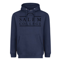 Navy Salem College Heavyweight Hoodie - linhVisuals