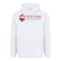 White Stevens Institute of Technology Heavyweight Hoodie - linhVisuals