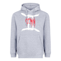 Heather Grey zodiac series gemini classic Heavyweight Hoodie - linhVisuals