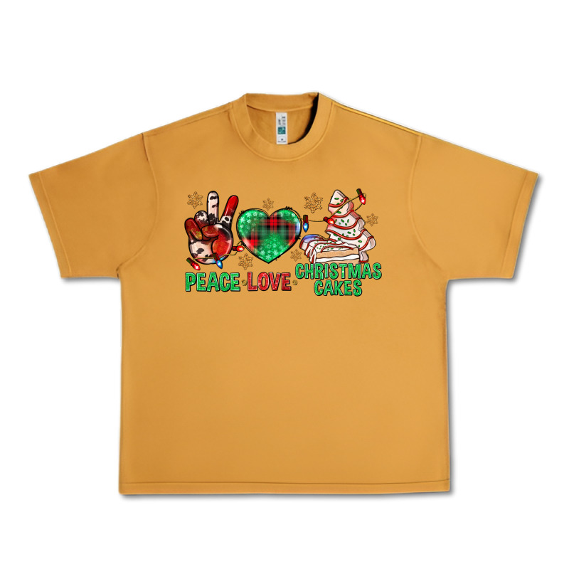 Peace Love Christmas Cakes Bbs Urban Heavy Tee by BundleAndBundleShop | Teevron