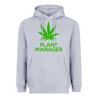 Heather Grey plant manager weed pot cannabis flippin sweet gear transparent copy Heavyweight Hoodie - linhVisuals