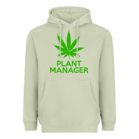Matcha plant manager weed pot cannabis flippin sweet gear transparent copy Heavyweight Hoodie - linhVisuals