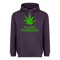 Plum plant manager weed pot cannabis flippin sweet gear transparent copy Heavyweight Hoodie - linhVisuals