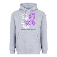 Heather Grey hodgkins lymphoma awareness t  shirt hodgkin's lymphoma awareness her Heavyweight Hoodie - linhVisuals