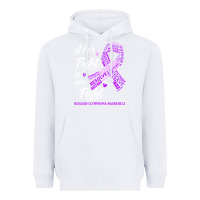 White hodgkins lymphoma awareness t  shirt hodgkin's lymphoma awareness her Heavyweight Hoodie - linhVisuals