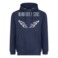 Navy mumford and sons merch Heavyweight Hoodie - linhVisuals