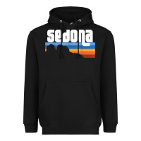 Black cute retro i love sedona arizona desert sunset az t shirt Heavyweight Hoodie - linhVisuals