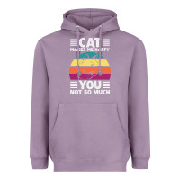 Lavender Funny Cat Lover Sarcastic Cat Memes Heavyweight Hoodie - linhVisuals