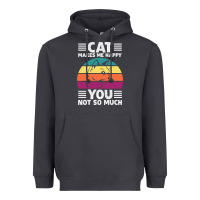 Smoke Funny Cat Lover Sarcastic Cat Memes Heavyweight Hoodie - linhVisuals