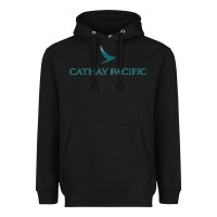 Black cathay pacific essential Heavyweight Hoodie - linhVisuals