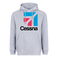 Heather Grey cessnas Heavyweight Hoodie - linhVisuals