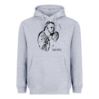 Heather Grey christopher hitchens essential Heavyweight Hoodie - linhVisuals