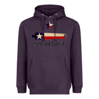 Plum come and take it   texas flag essential Heavyweight Hoodie - linhVisuals