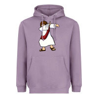 Lavender dabbing jesus christian dab dance Heavyweight Hoodie - linhVisuals