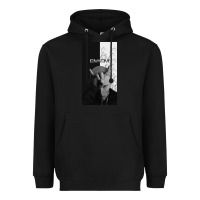 Black emine Heavyweight Hoodie - linhVisuals