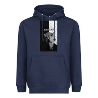 Navy emine Heavyweight Hoodie - linhVisuals