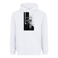 White emine Heavyweight Hoodie - linhVisuals