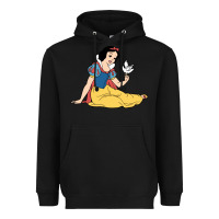 Black snow white Heavyweight Hoodie - linhVisuals