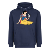 Navy snow white Heavyweight Hoodie - linhVisuals