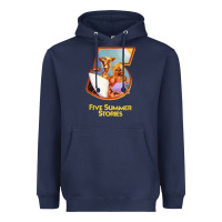 Navy five 5 summer stories t shirt Heavyweight Hoodie - linhVisuals