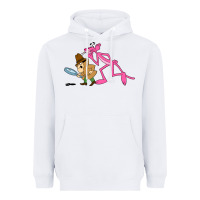 White the pink panther Heavyweight Hoodie - linhVisuals