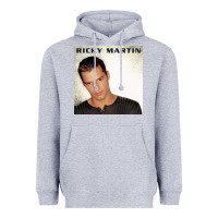 Heather Grey ricky martin   ricky martin Heavyweight Hoodie - linhVisuals