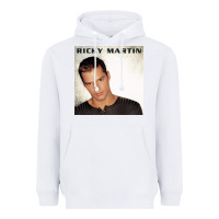 White ricky martin   ricky martin Heavyweight Hoodie - linhVisuals
