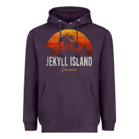 Plum jekyll island beach georgia ga palms vacation surf sundown tank top Heavyweight Hoodie - linhVisuals