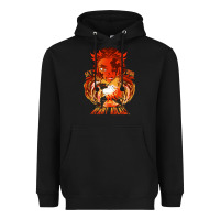 Black set your heart ablaze Heavyweight Hoodie - linhVisuals