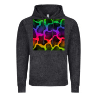 Vintage Black colorful cow seamless pattern Vintage Hoodie - BundleAndBundleShop