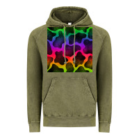 Vintage Olive colorful cow seamless pattern Vintage Hoodie - BundleAndBundleShop