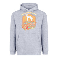 Heather Grey mom t  shirt italian greyhound best coffee   dog owner coffee lover gi Heavyweight Hoodie - linhVisuals