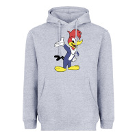 Heather Grey woody woodpecker Heavyweight Hoodie - linhVisuals