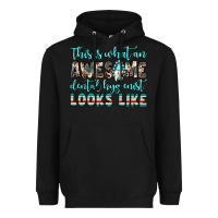 Black this is what an awesome dental hygienist looks like Heavyweight Hoodie - JahusDesignShop